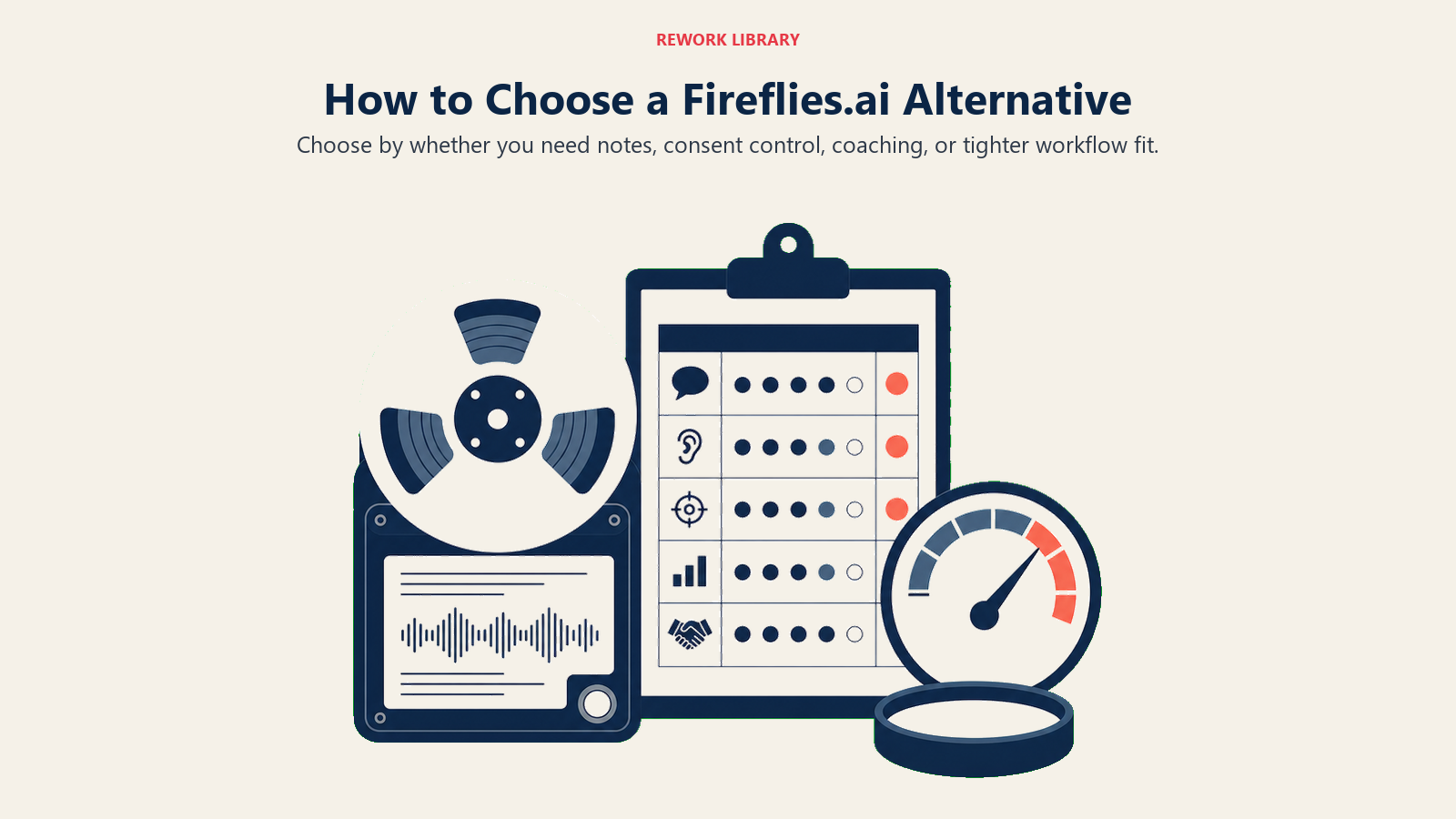A decision map for choosing a meeting-notes alternative
