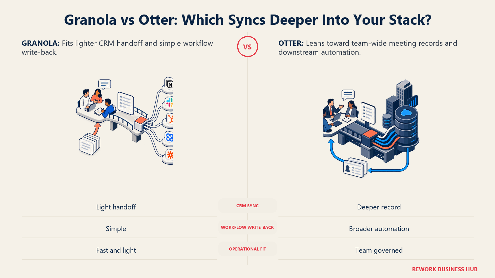 Granola vs Otter: Which Syncs Deeper Into Your Stack? comparison visual
