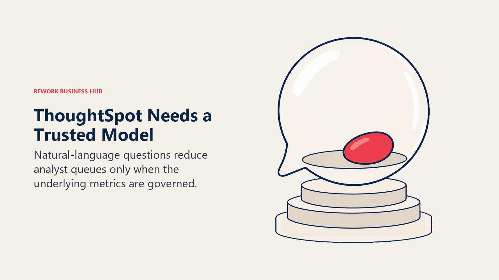 ThoughtSpot Needs a Trusted Model illustrated with foundation