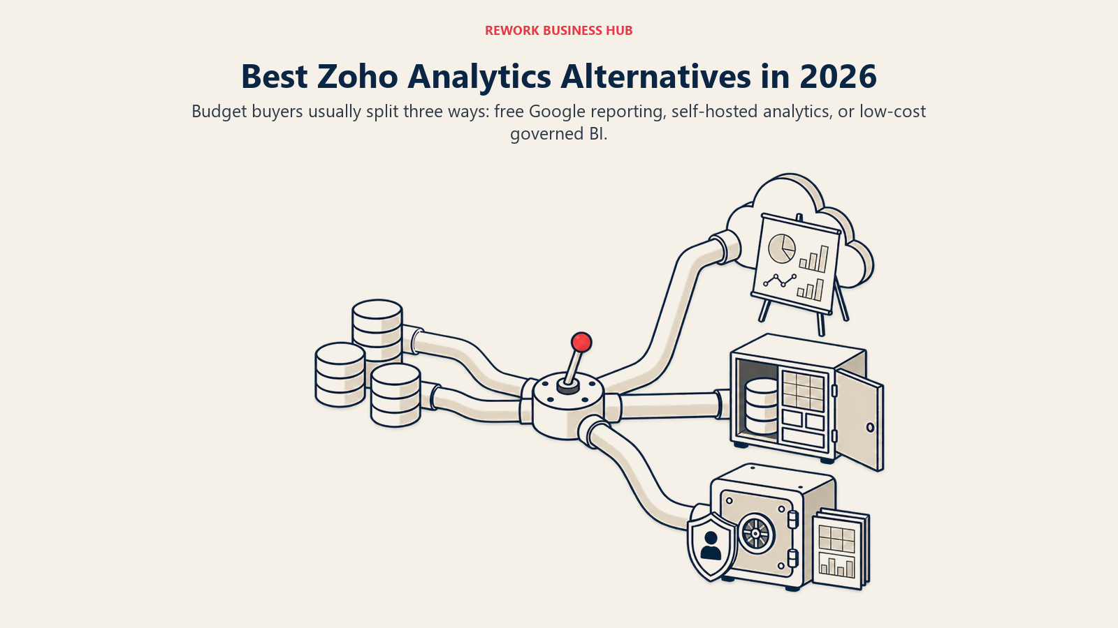 Three affordable analytics paths for Google reporting, self-hosted dashboards, and governed business intelligence