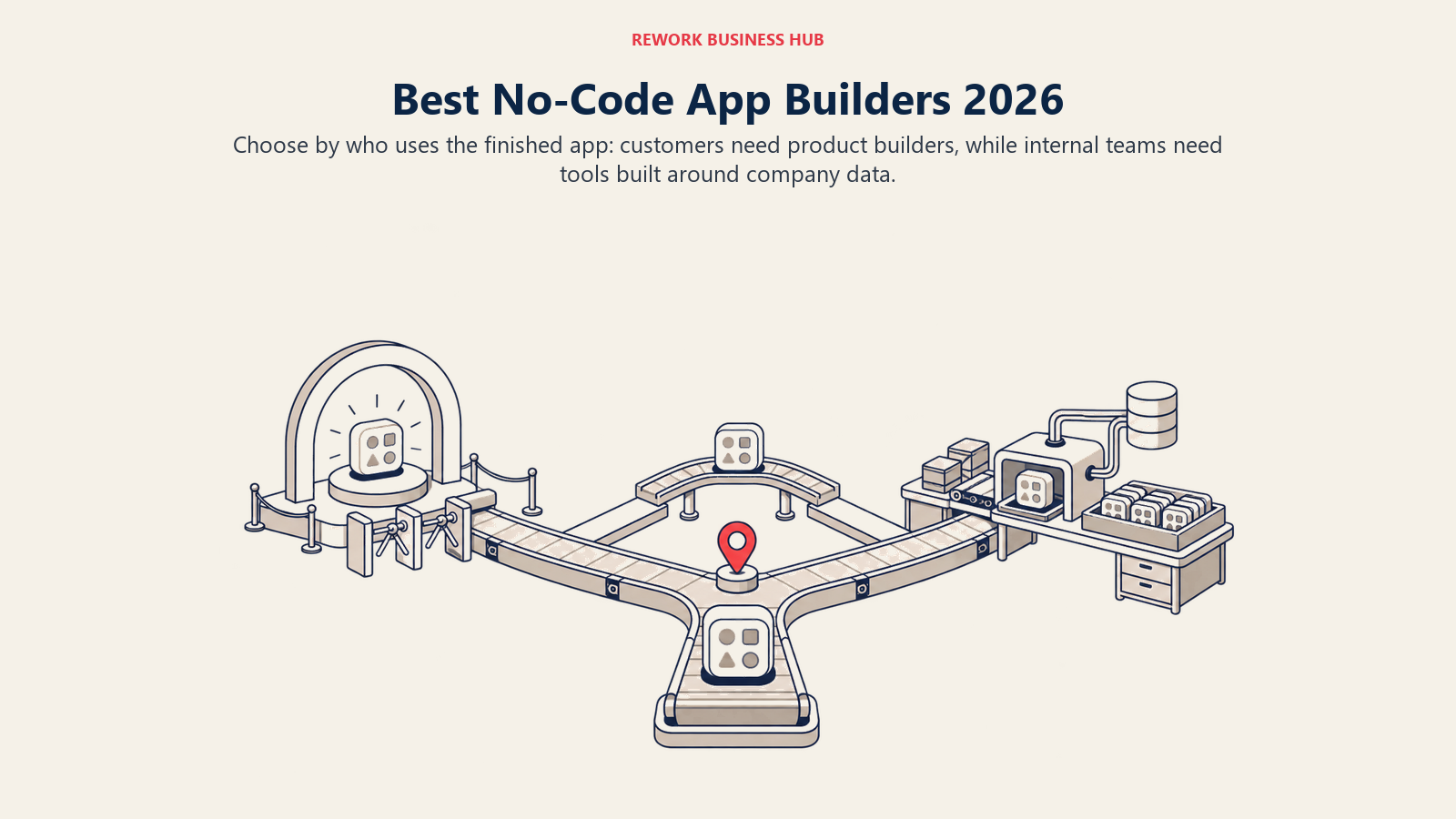Best no-code app builders split into customer-facing product and internal tool lanes