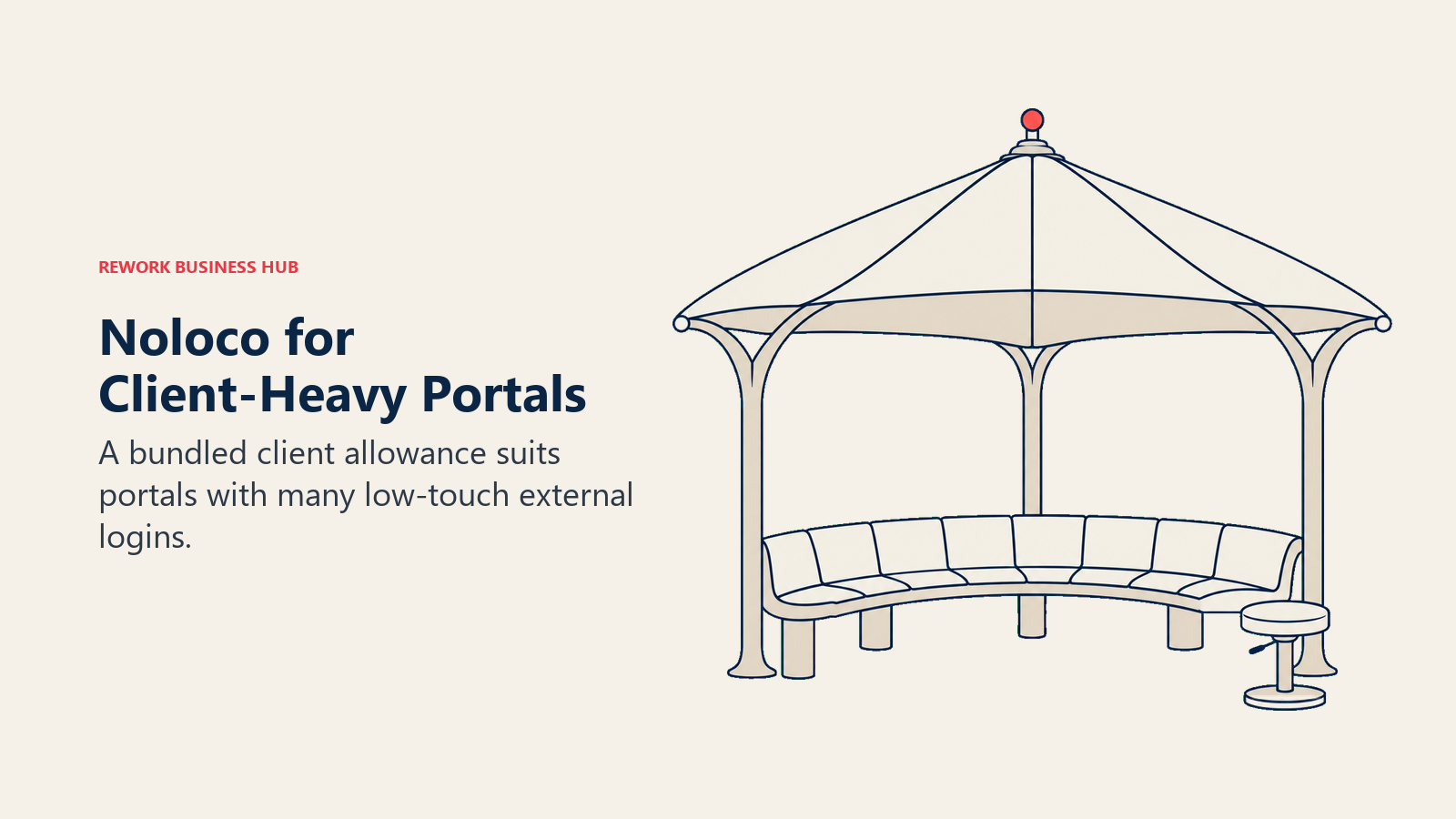 Noloco for Client-Heavy Portals. A bundled client allowance suits portals with many low-touch external logins.