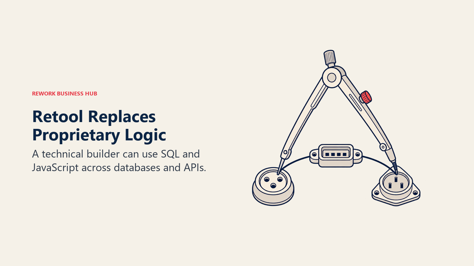 Retool Replaces Proprietary Logic. A technical builder can use SQL and JavaScript across databases and APIs.