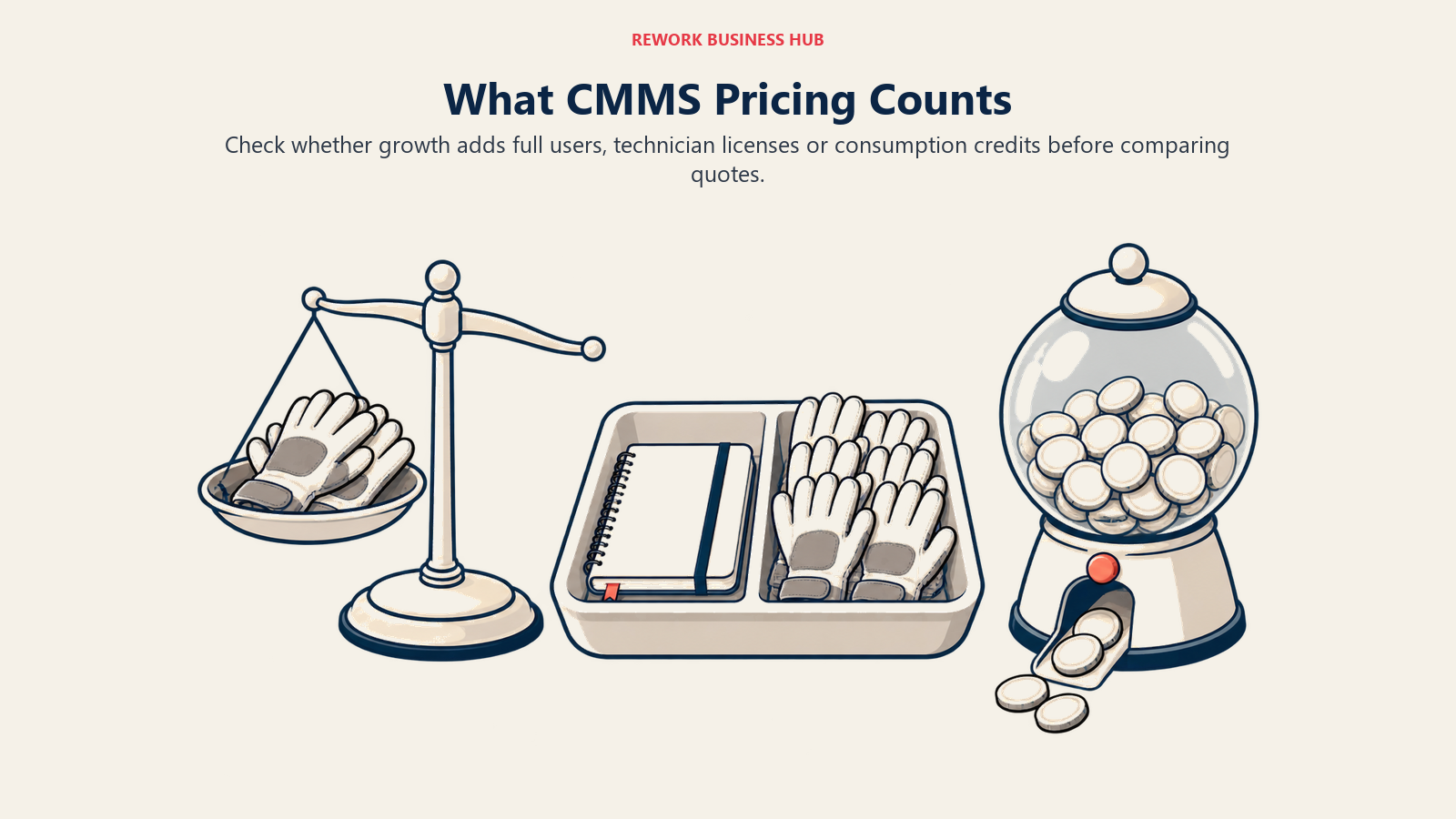 What CMMS Pricing Counts shown through three pricing meters