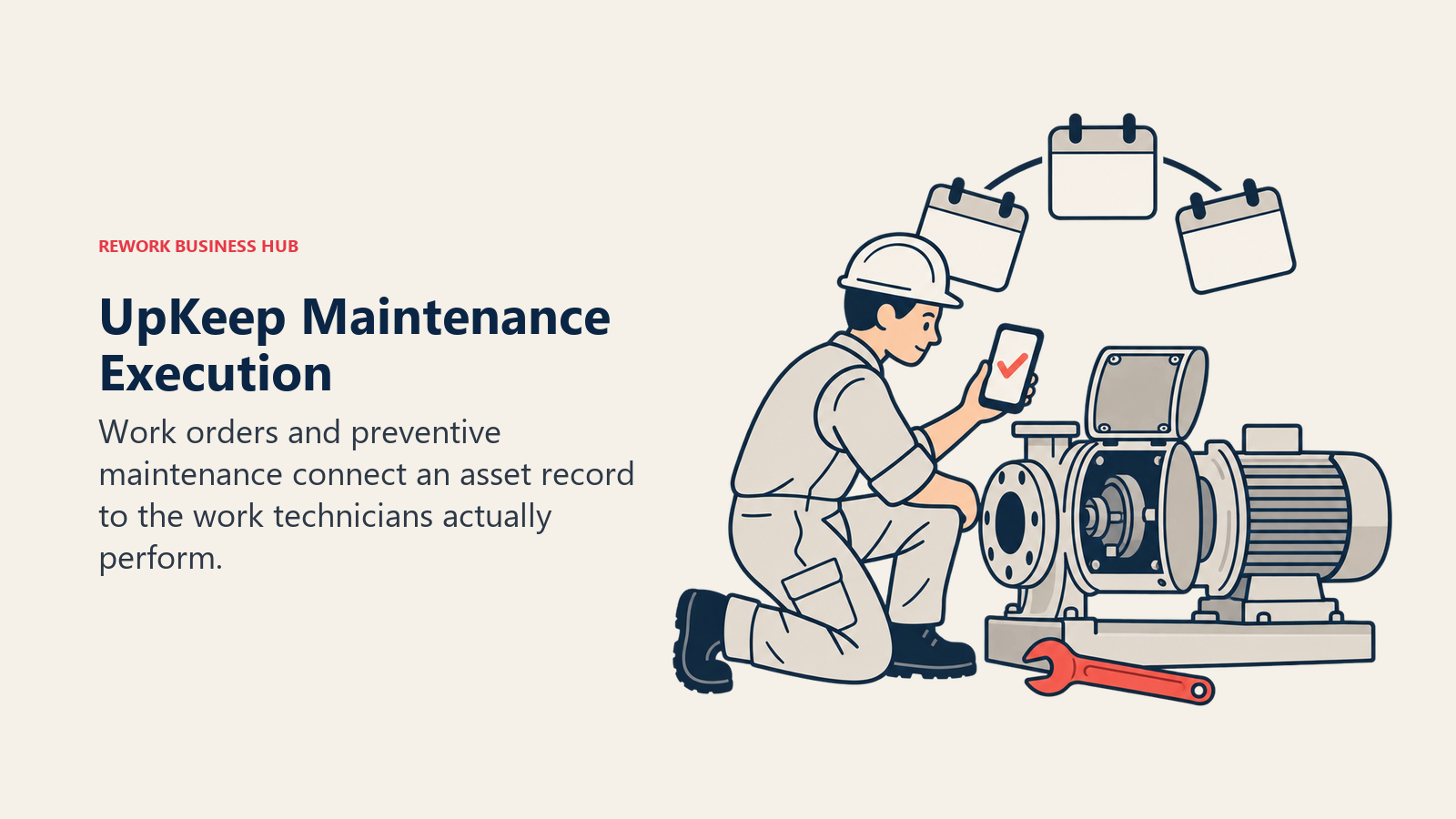 UpKeep Maintenance Execution: Work orders and preventive maintenance connect an asset record to the work technicians actually perform.