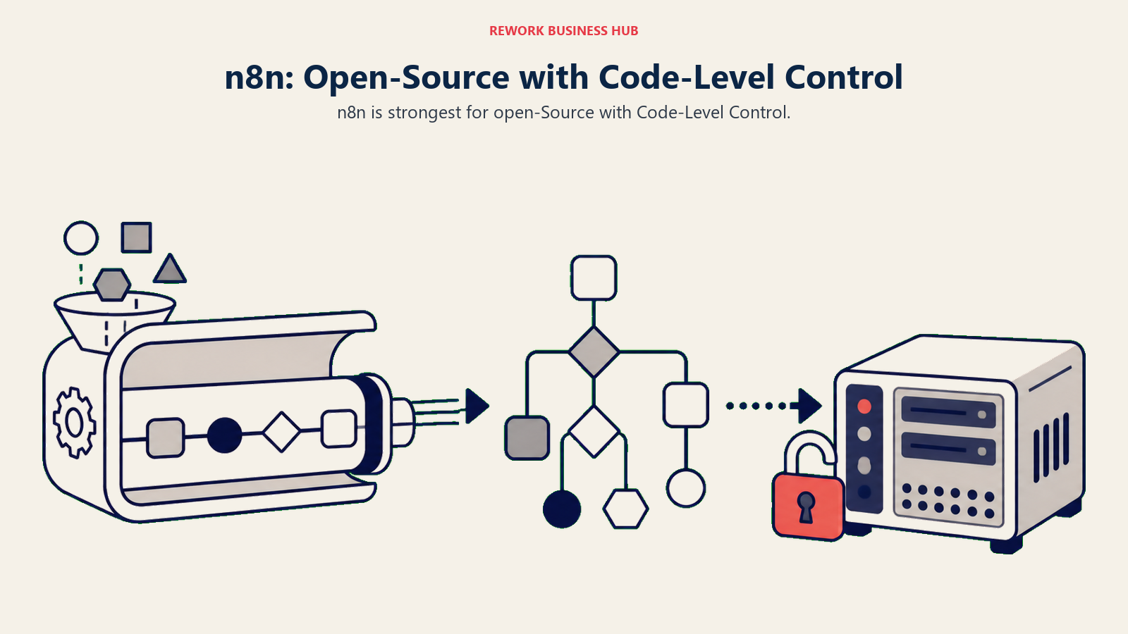 n8n: Open-Source with Code-Level Control illustrated with open engine