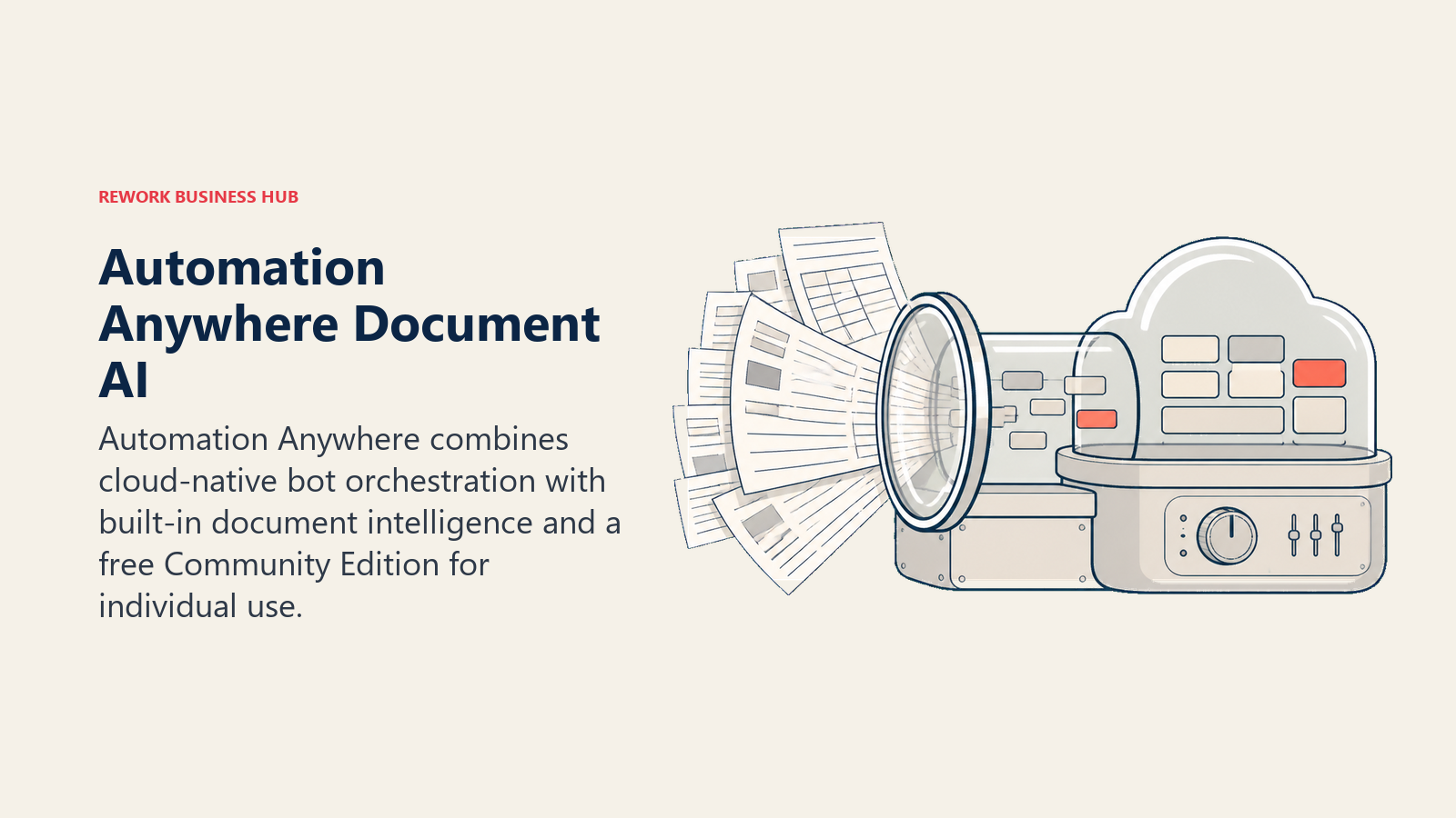 Cloud bot pod extracting structure from mixed documents before governed automation