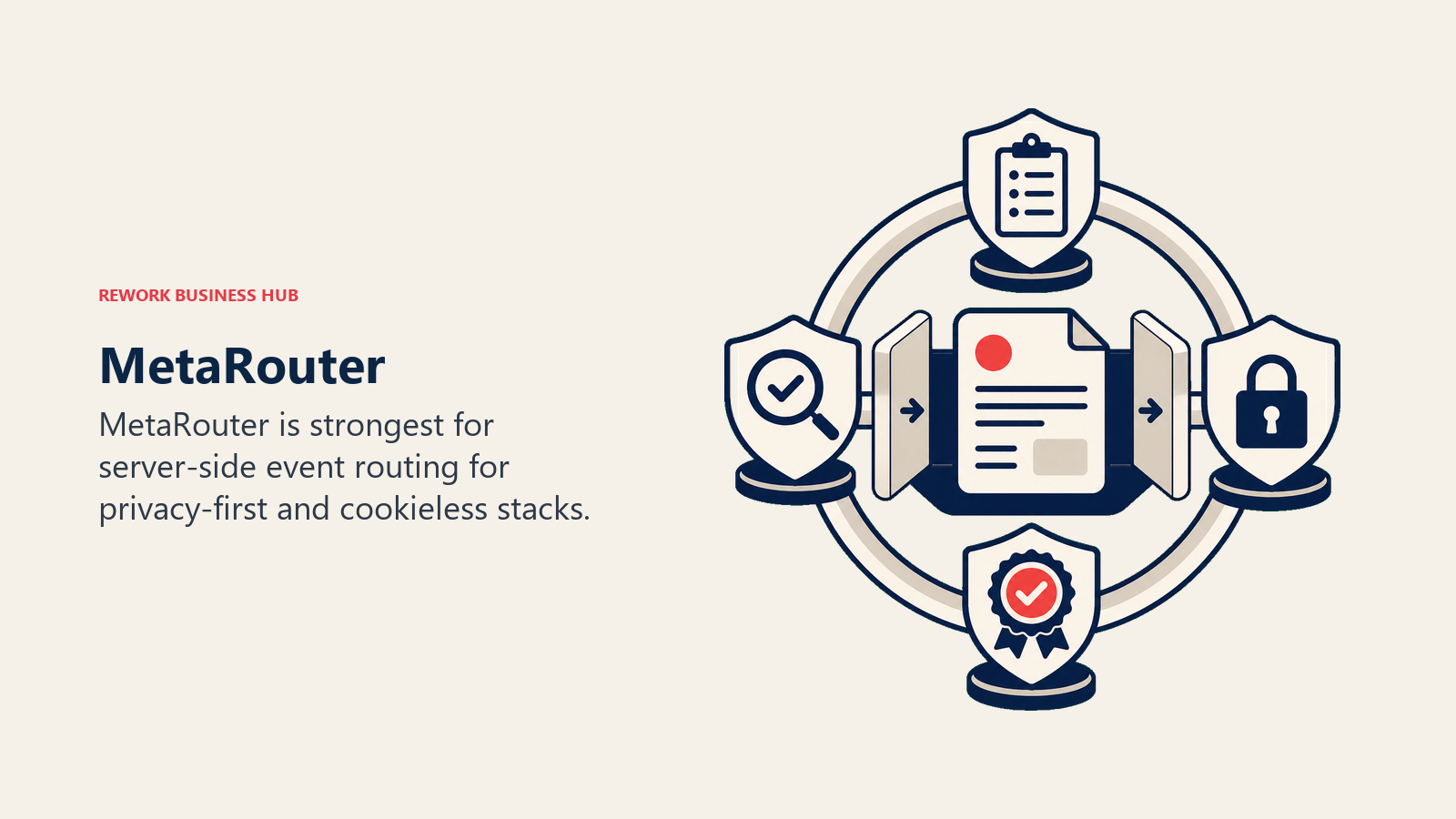MetaRouter illustrated with compliance corridor