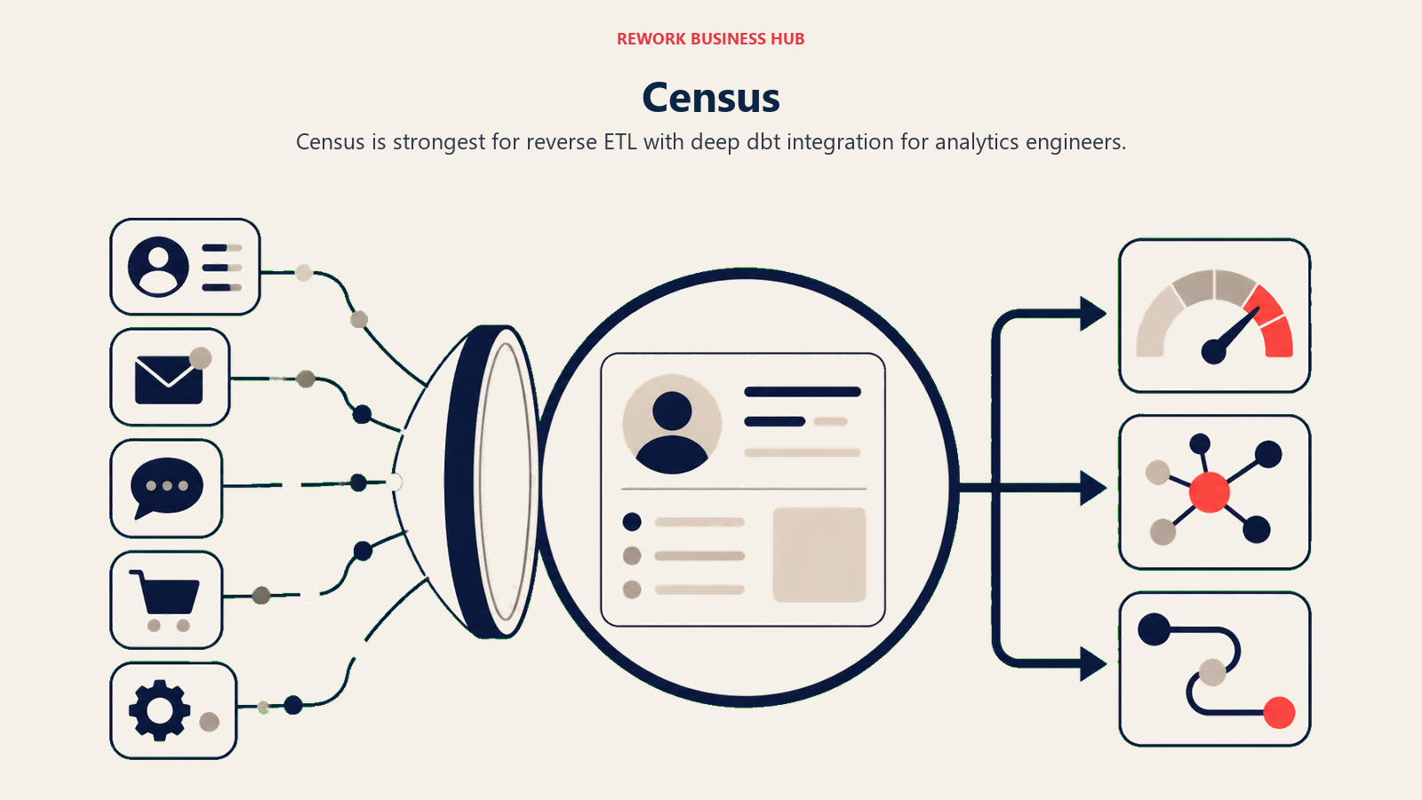 Census illustrated with data lens