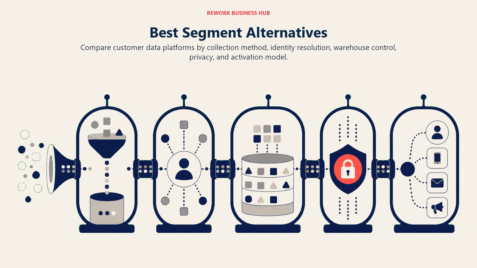 Best Segment Alternatives illustrated with data pipeline
