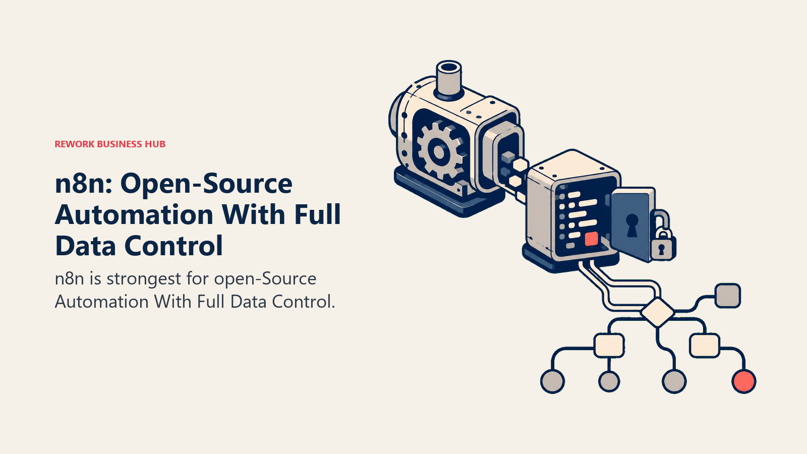 n8n: Open-Source Automation With Full Data Control illustrated with open engine