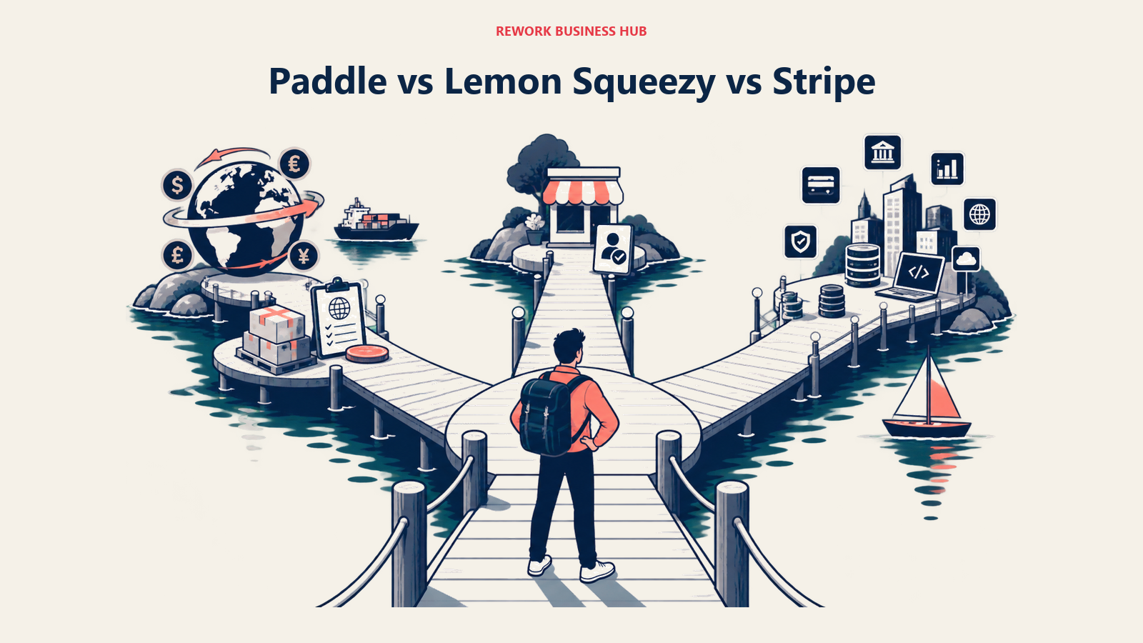 Paddle vs Lemon Squeezy vs Stripe visual