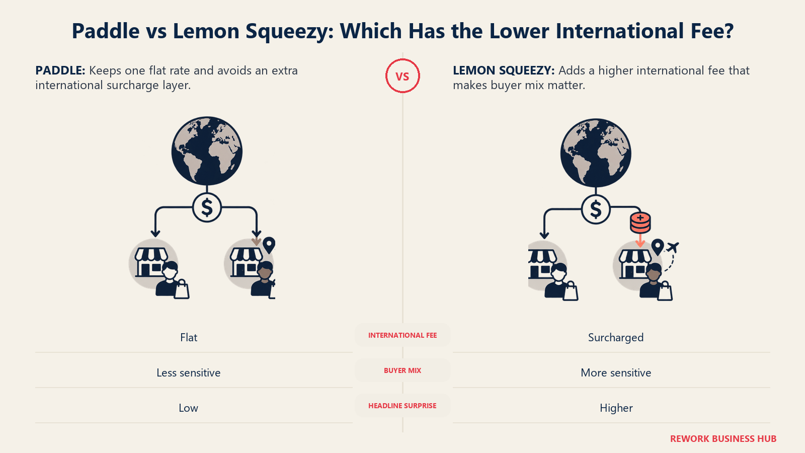 Paddle vs Lemon Squeezy: Which Has the Lower International Fee? comparison visual