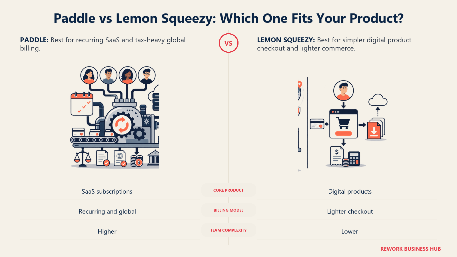 Paddle vs Lemon Squeezy: Which One Fits Your Product? comparison visual