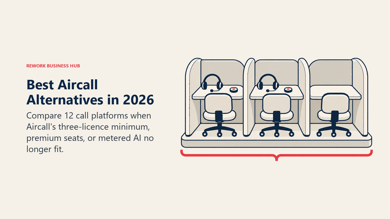 Three Aircall licence seats on a minimum platform with only two active stations