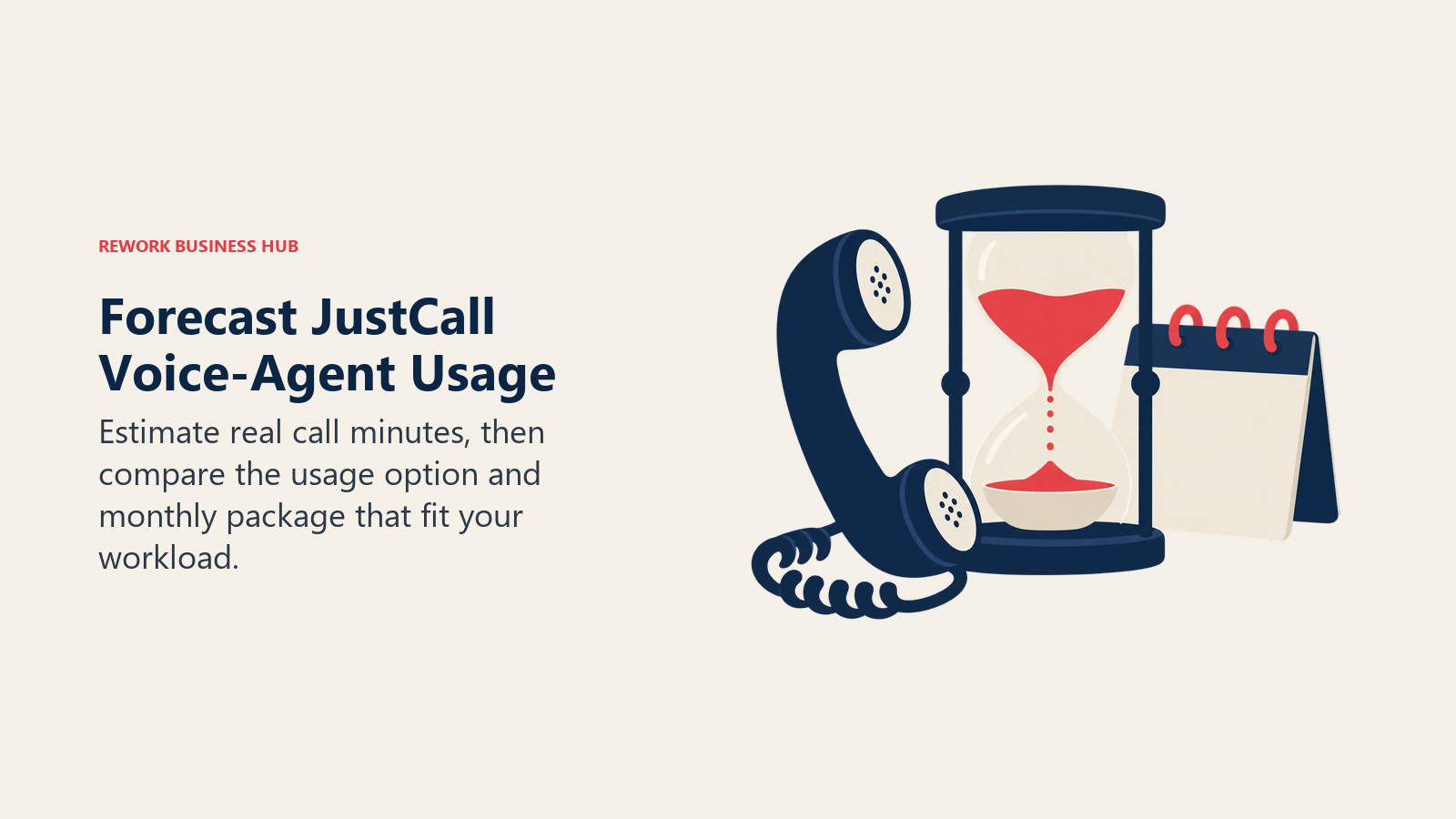 Forecast JustCall Voice-Agent Usage: Estimate real call minutes, then compare the usage option and monthly package that fit your workload.