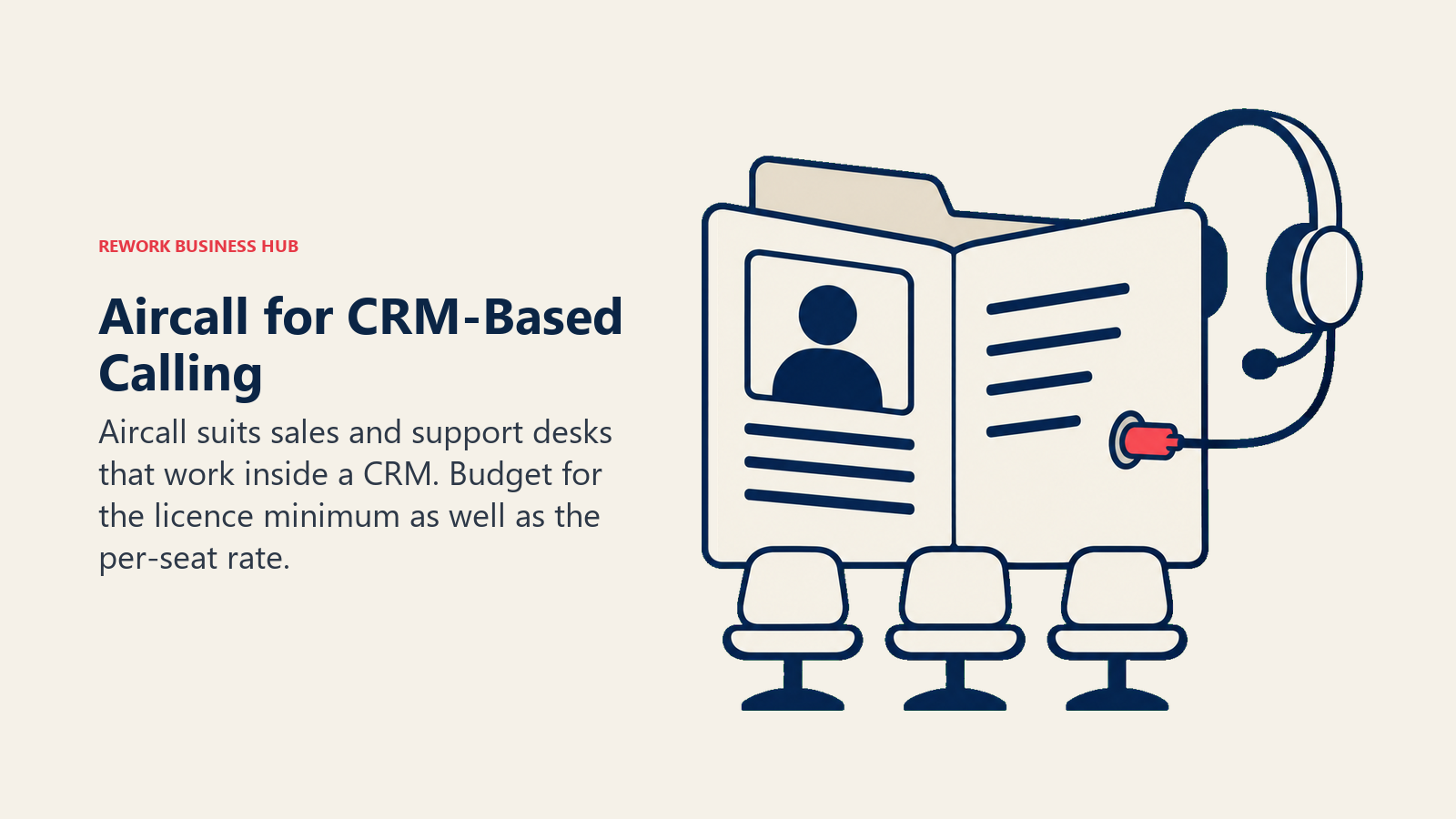 Aircall for CRM-Based Calling illustrated with embedded workspace
