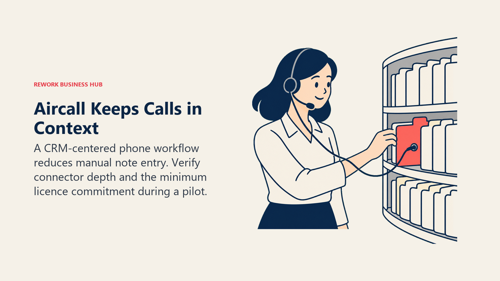 Aircall Keeps Calls in Context illustrated with customer context