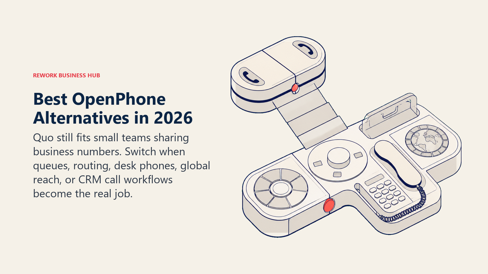 A small shared business line expanding into queues, routing, desk phones, and CRM call workflows