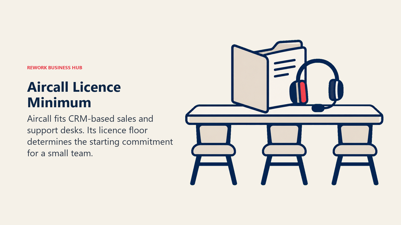 Aircall Licence Minimum illustrated with team foundation