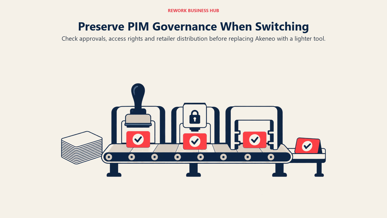 Preserve PIM Governance When Switching: Check approvals, access rights and retailer distribution before replacing Akeneo with a lighter tool.