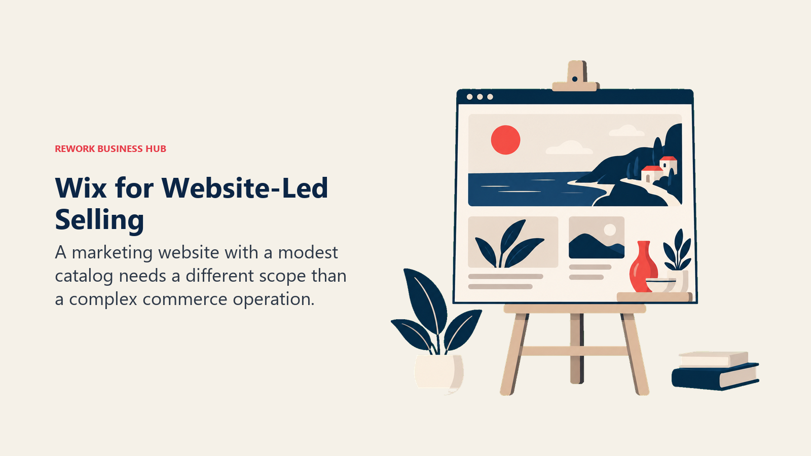 Wix for Website-Led Selling: A marketing website with a modest catalog needs a different scope than a complex commerce operation.