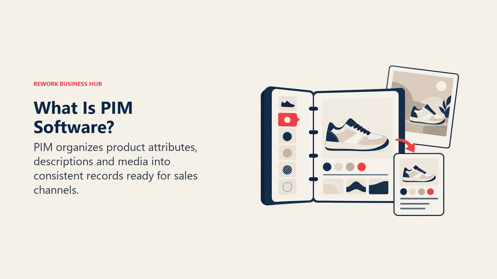 What Is PIM Software?: PIM organizes product attributes, descriptions and media into consistent records ready for sales channels.