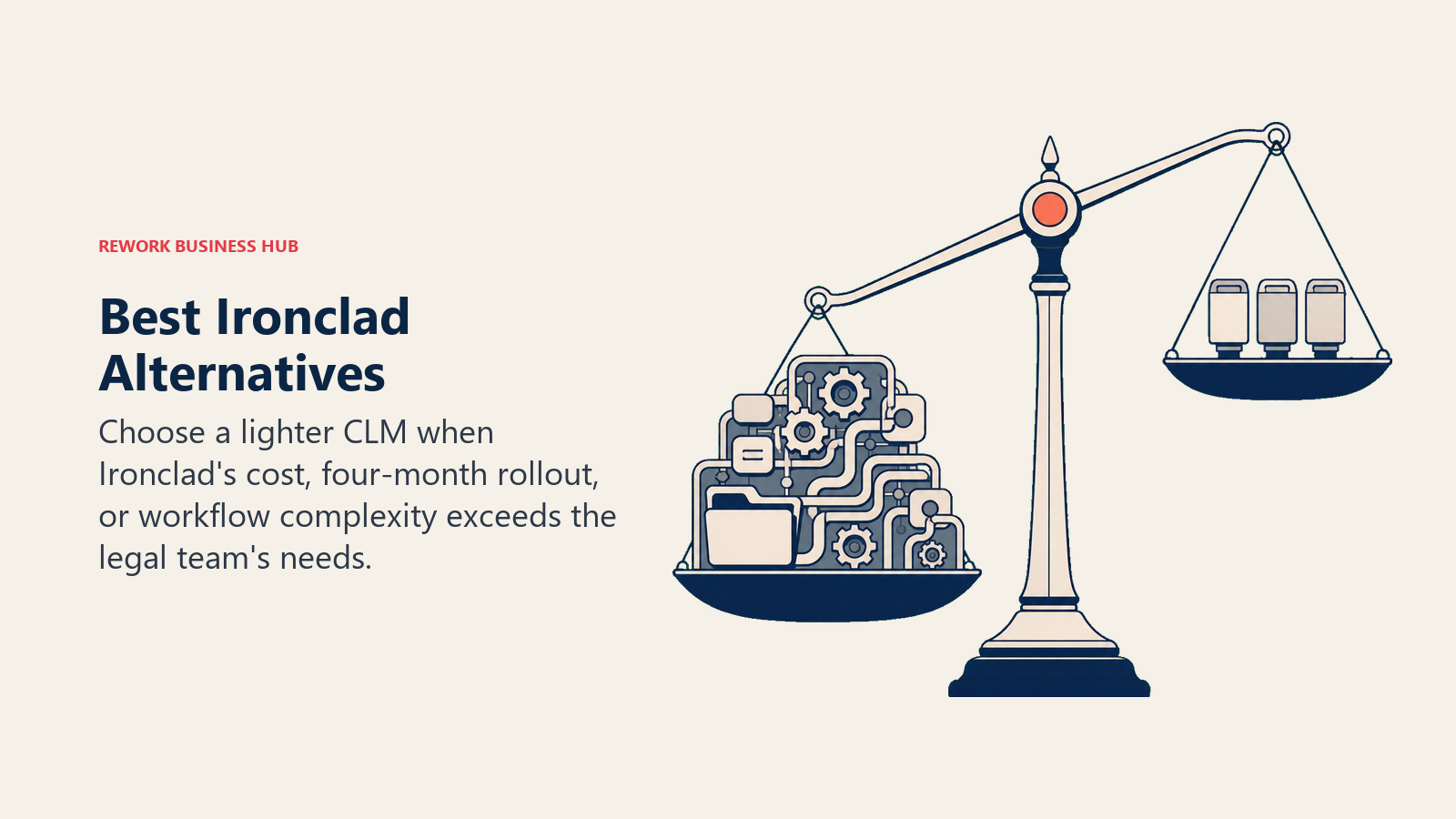 Best Ironclad alternatives represented by a balance between a powerful workflow engine and lighter contract tools