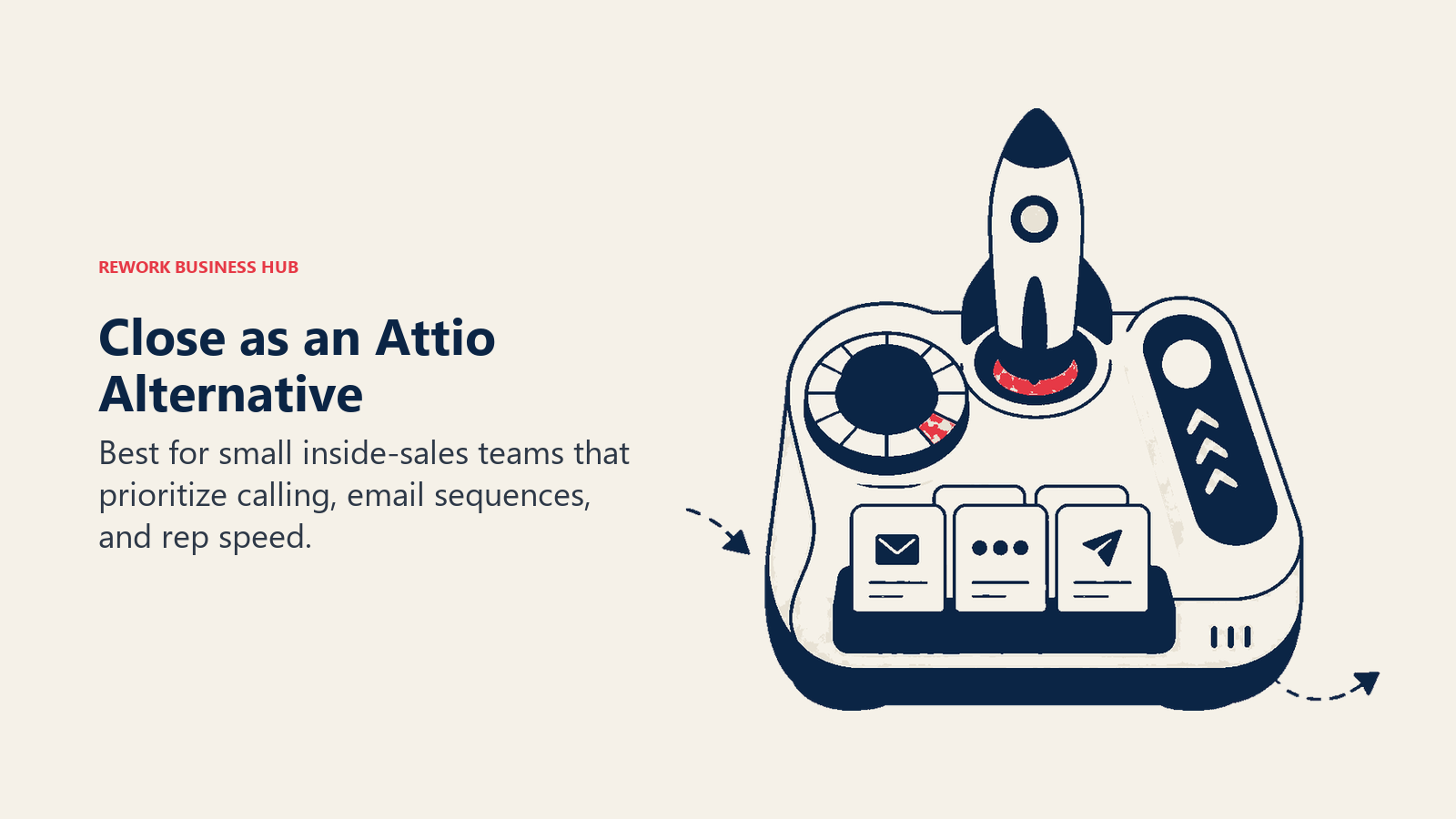 Close as an Attio alternative illustrated by outbound-first inside-sales crm