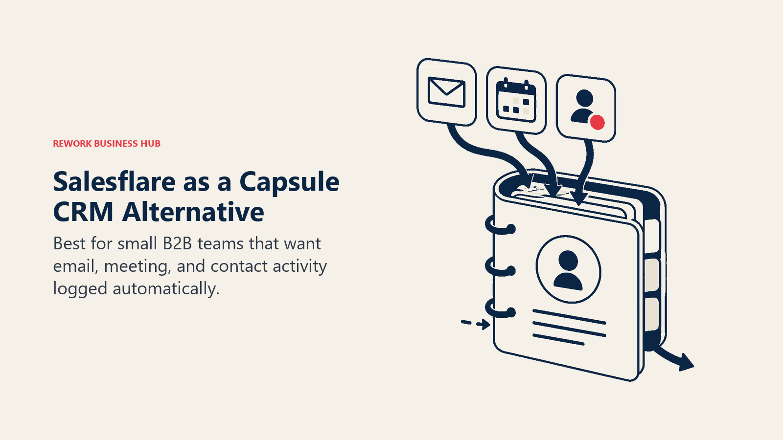 Salesflare as a Capsule CRM alternative illustrated by automated b2b contact crm