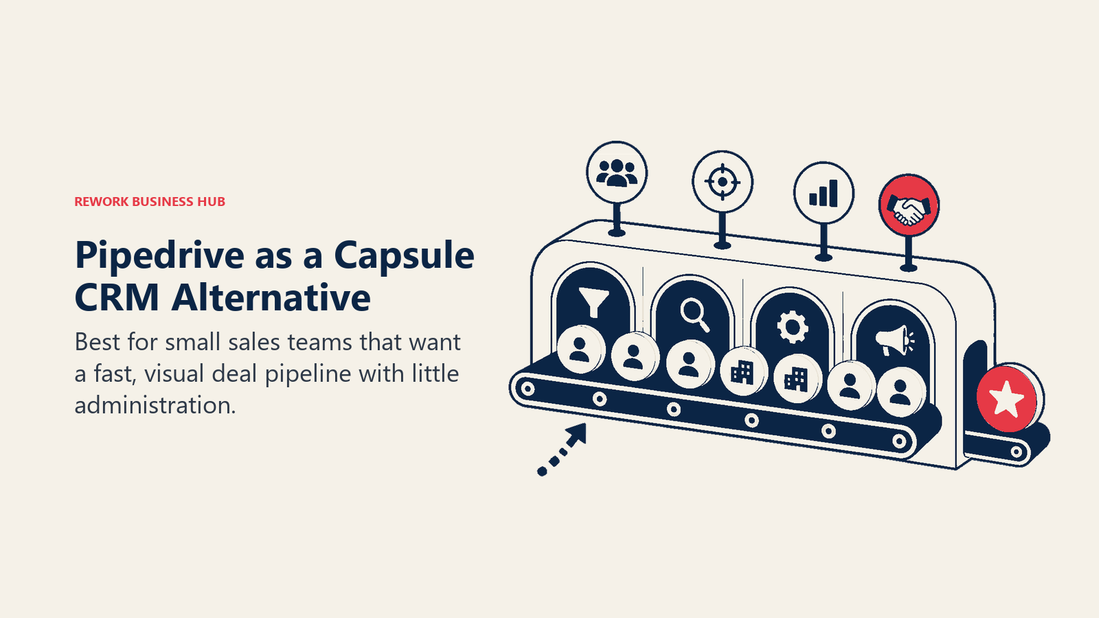 Pipedrive as a Capsule CRM alternative illustrated by visual sales pipeline crm