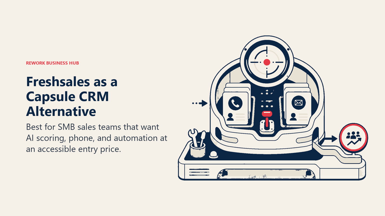 Freshsales as a Capsule CRM alternative illustrated by accessible sales crm with built-in ai