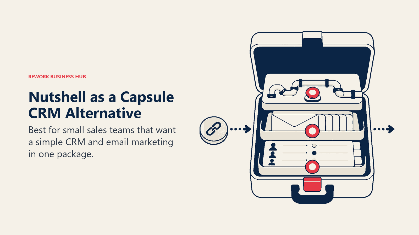 Nutshell as a Capsule CRM alternative illustrated by simple crm with email marketing