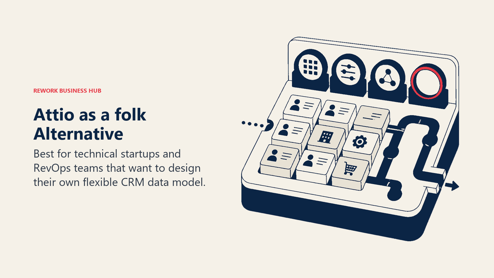 Attio as a folk alternative illustrated by flexible data-model crm