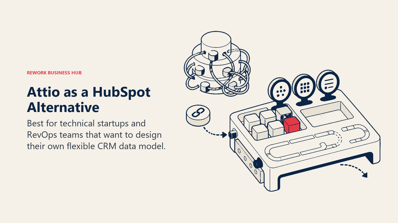 Attio as a HubSpot alternative illustrated by flexible data-model crm
