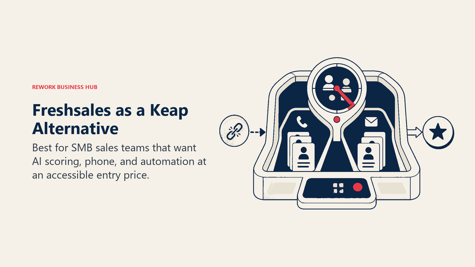 Freshsales as a Keap alternative illustrated by accessible sales crm with built-in ai