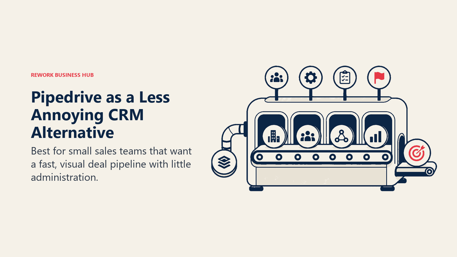 Pipedrive as a Less Annoying CRM alternative illustrated by visual sales pipeline crm