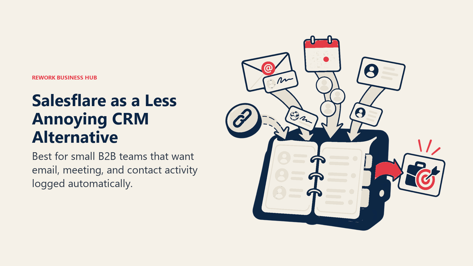 Salesflare as a Less Annoying CRM alternative illustrated by automated b2b contact crm