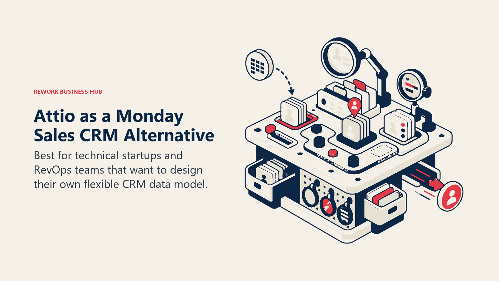 Attio as a Monday Sales CRM alternative illustrated by flexible data-model crm