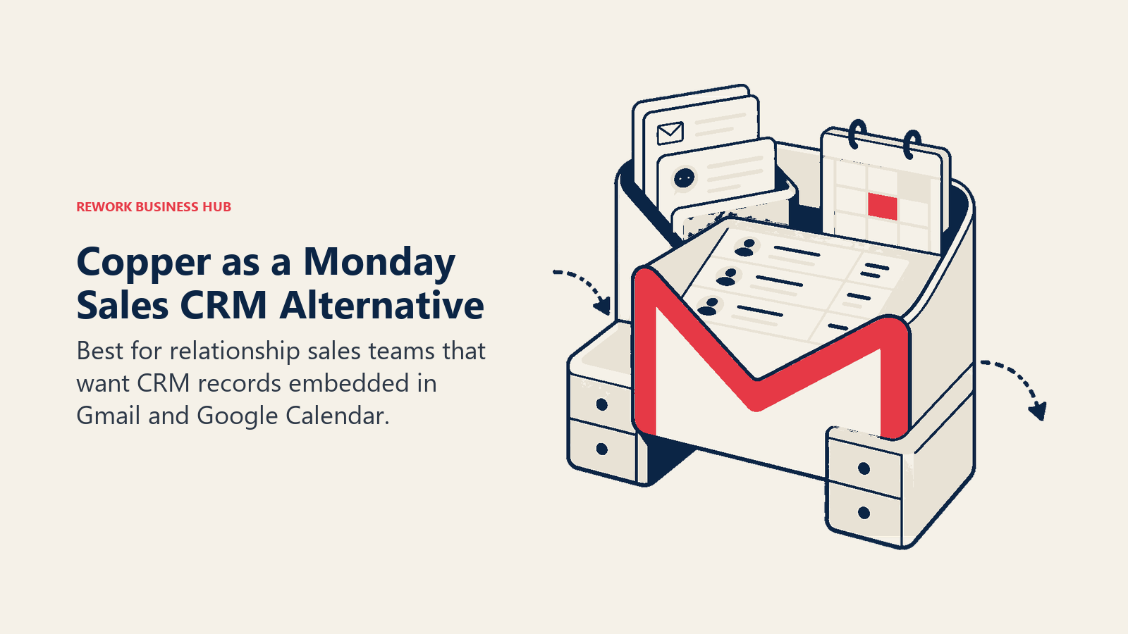Copper as a Monday Sales CRM alternative illustrated by google workspace native crm