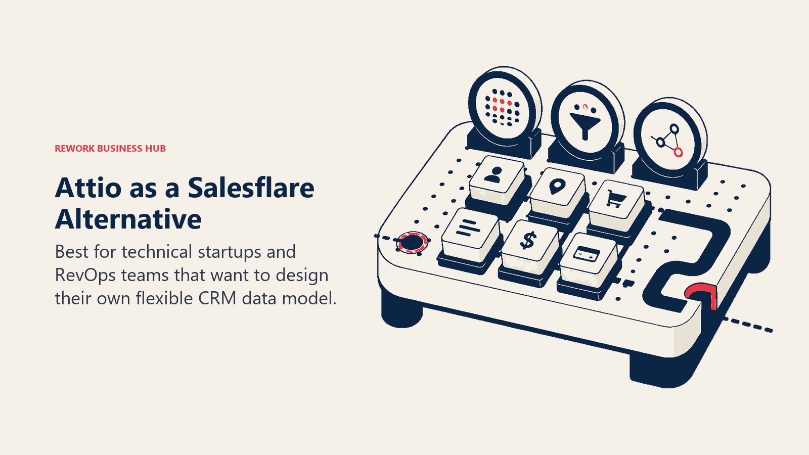 Attio as a Salesflare alternative illustrated by flexible data-model crm