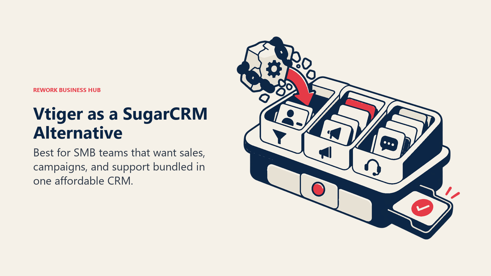 Vtiger as a SugarCRM alternative illustrated by all-in-one smb crm