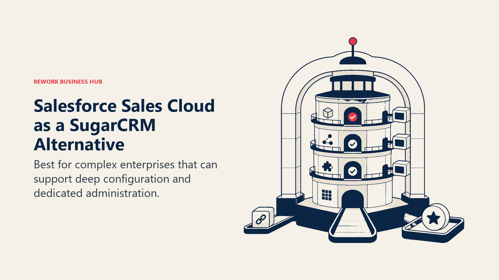 Salesforce Sales Cloud as a SugarCRM alternative illustrated by highly configurable enterprise crm