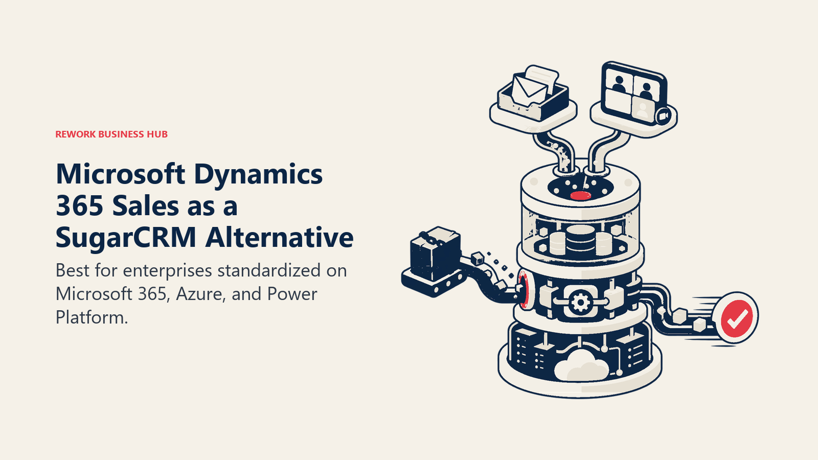 Microsoft Dynamics 365 Sales as a SugarCRM alternative illustrated by enterprise crm in the microsoft stack