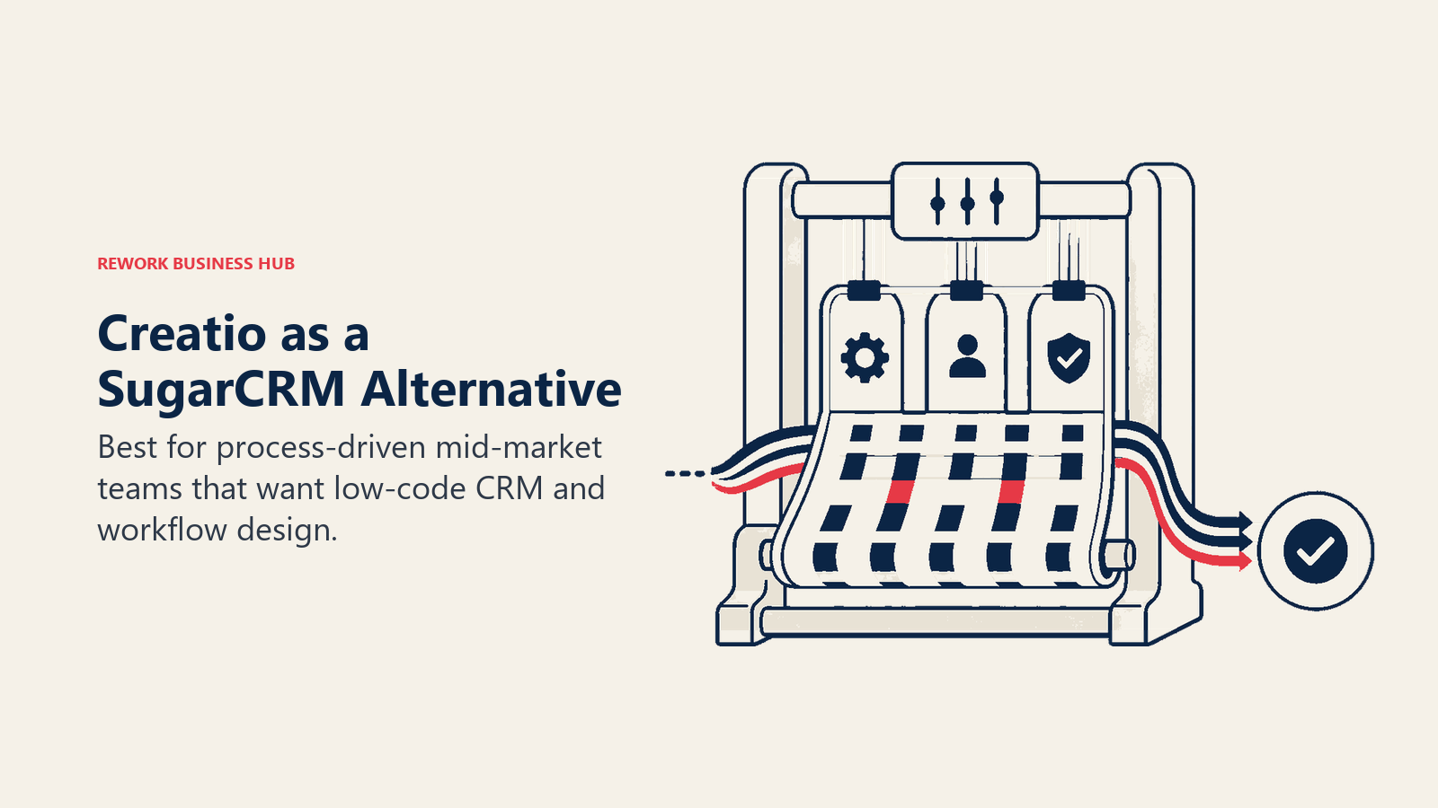 Creatio as a SugarCRM alternative illustrated by low-code crm and business process management