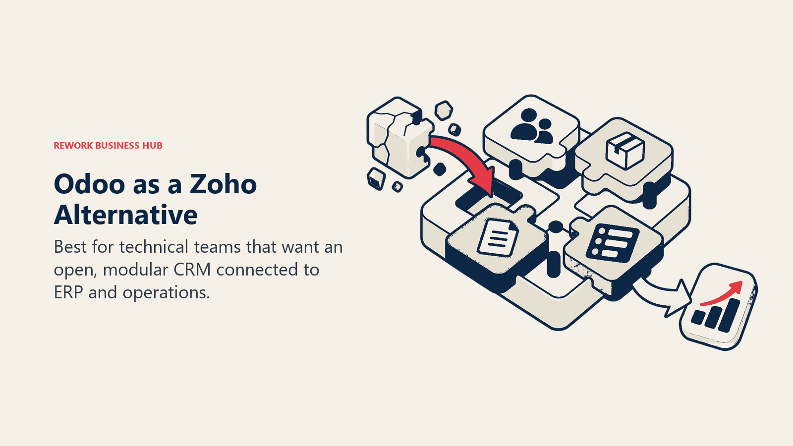 Odoo as a Zoho alternative illustrated by open-source erp and crm suite