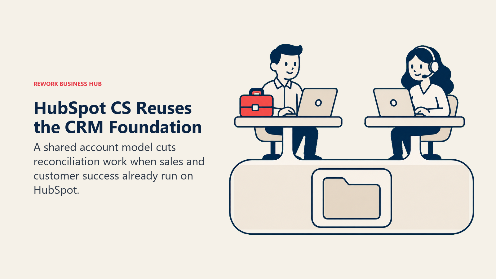 HubSpot sales and customer-success workstations rest on one CRM account foundation