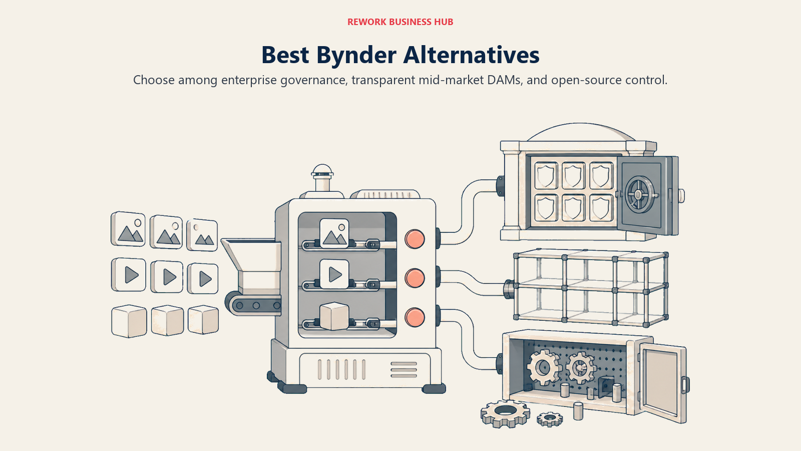 Digital asset library routed toward enterprise governance, transparent mid-market DAMs, and open-source control