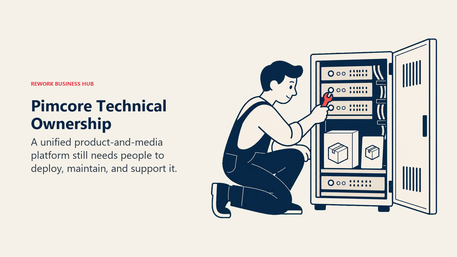 Pimcore technical owner maintaining a unified product and media platform