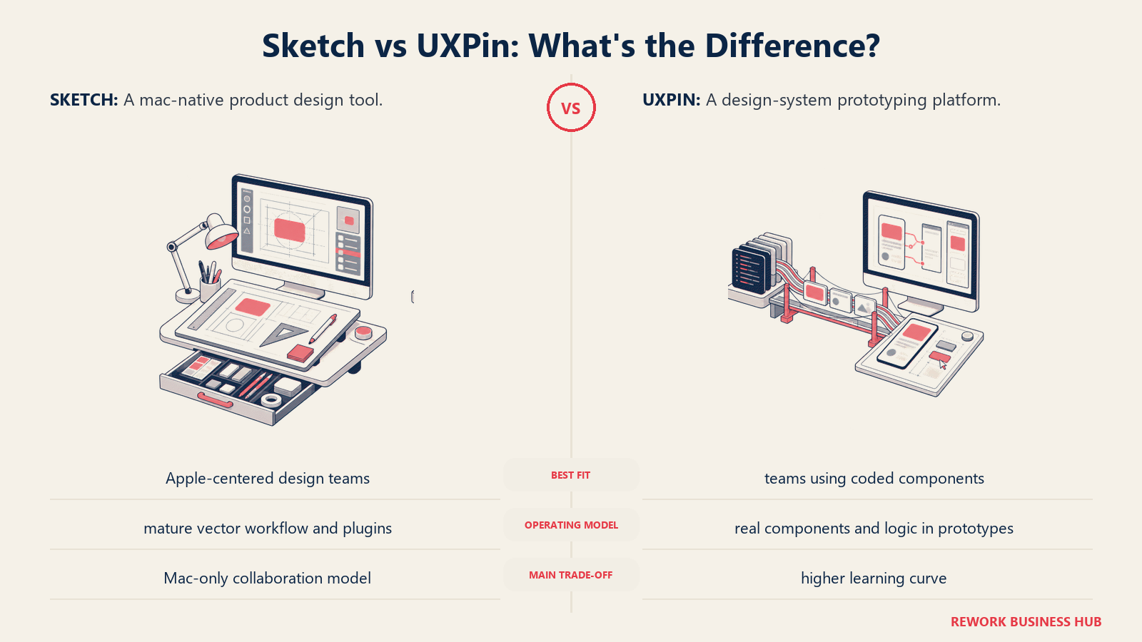 Sketch and UXPin compared through matched operating metaphors for which fits better?
